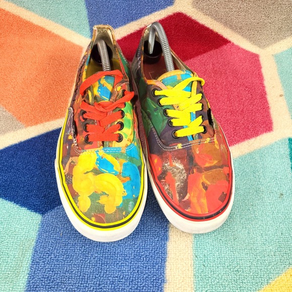 Vans x MOCA Brenna Youngblood ‎ Low Top Sneaker Multi Color Shoes - Picture 3 of 7